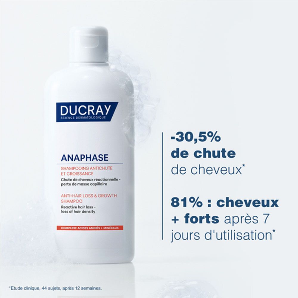DUCRAY ANAPHASE SHAMPOING ANTICHUTE CROISSANCE 400ML - DUCRAY | BeautyForYou.ma