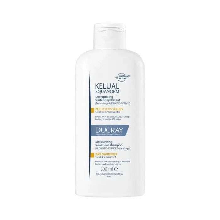 DUCRAY KELUAL SQUANORM SHAMPOOING TRAITANT HYDRATANT PELLICULES SECHES 200ML - 20001724