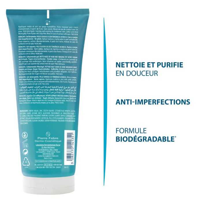 DUCRAY KERACNYL GEL 200ML - DUCRAY | BeautyForYou.ma