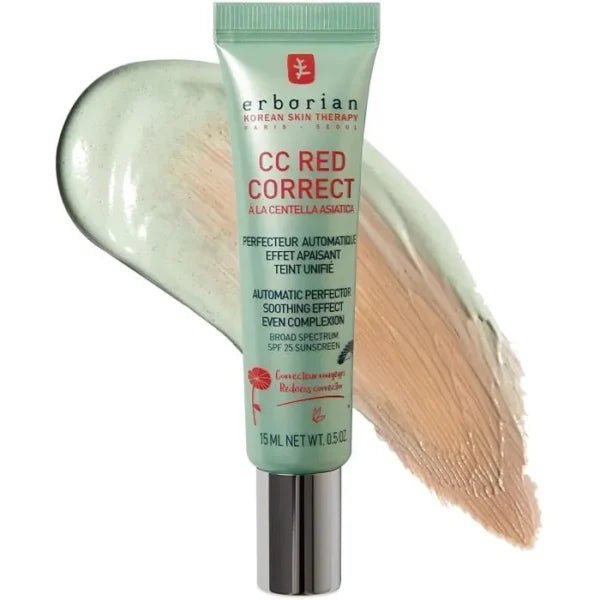 Erborian CC Red Correct SPF 25 - Soin correcteur teinté anti - rougeurs 15ml - Erborian | BeautyForYou.ma