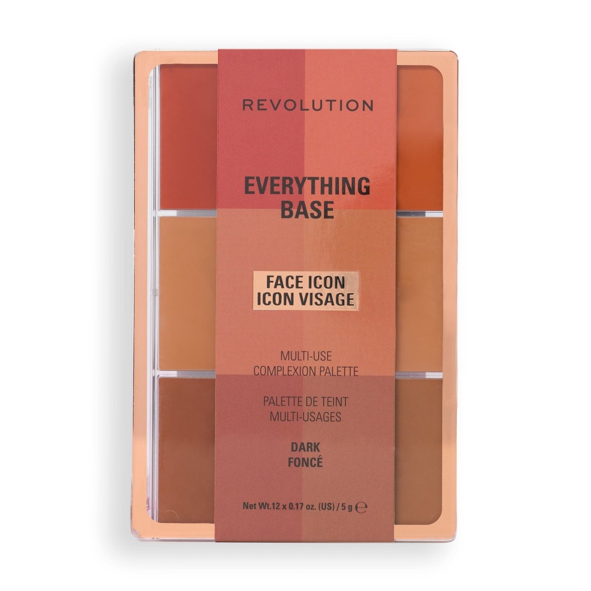 Everything Base Face Icon Complexion Palette DARK - Revolution | BeautyForYou.ma