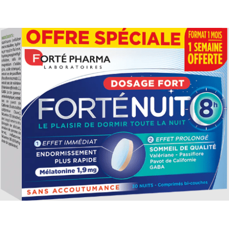 FORTE PHARMA MELATONINE FORTENUIT 8H 30 CPS - Forté Pharma | BeautyForYou.ma