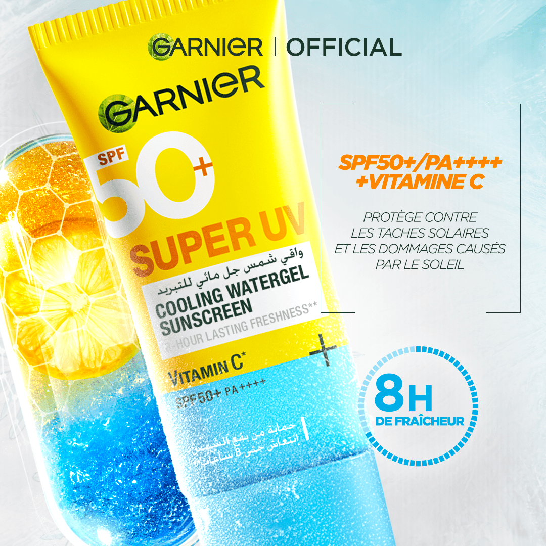GARNIER SUPER UV COOLING GEL SPF50 30ML - Garnier | BeautyForYou.ma