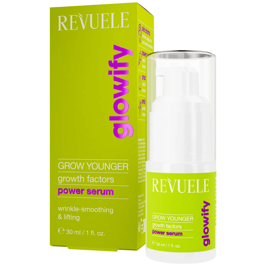 Grow Younger Power Serum Growth Factors – Sérum Anti-Âge aux Facteurs de Croissance 30 ml - Revuele | BeautyForYou.ma