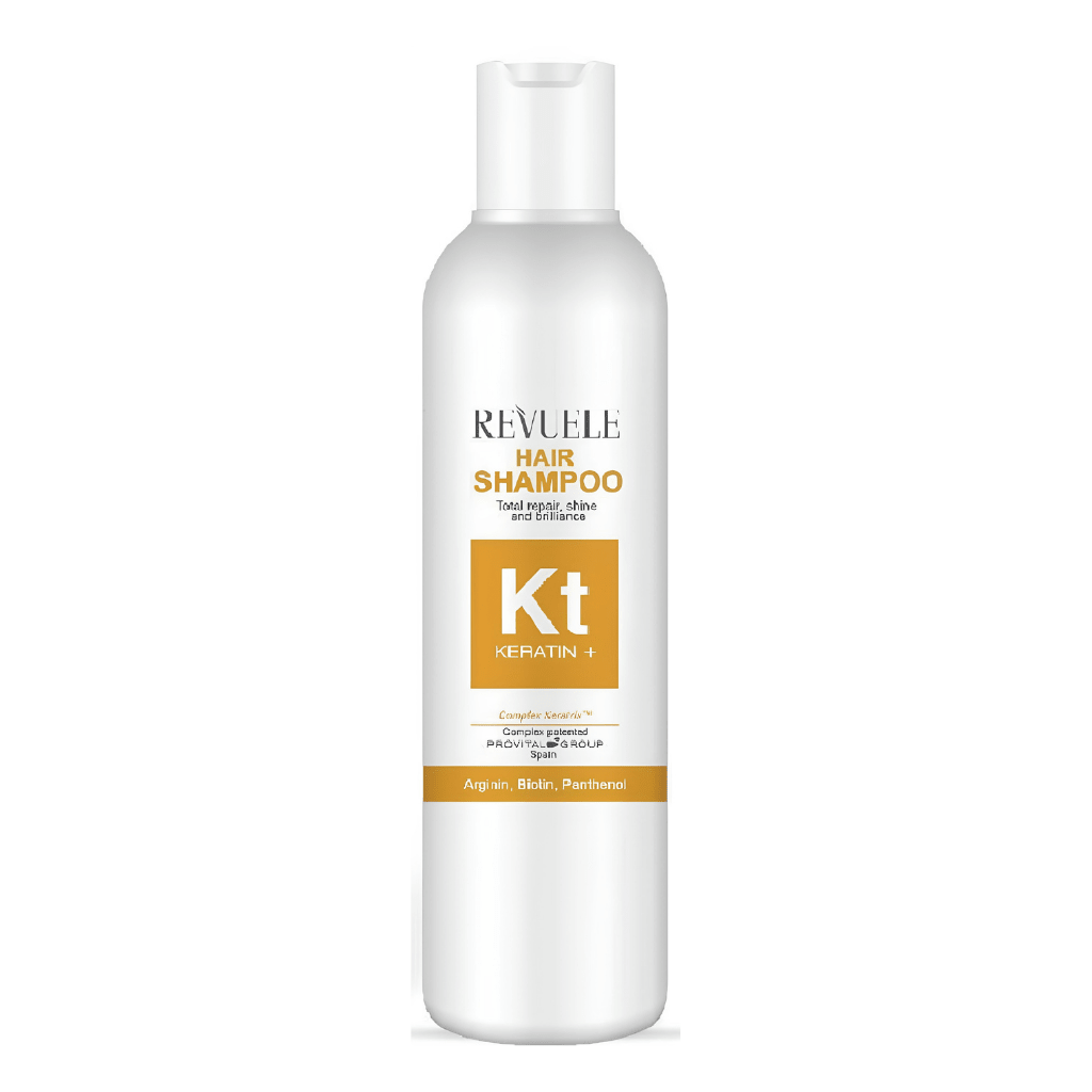 KERATIN+ HAIR SHAMPOO - Shampooing réparateur brillance avec complexe Keratrix - Revuele | BeautyForYou.ma