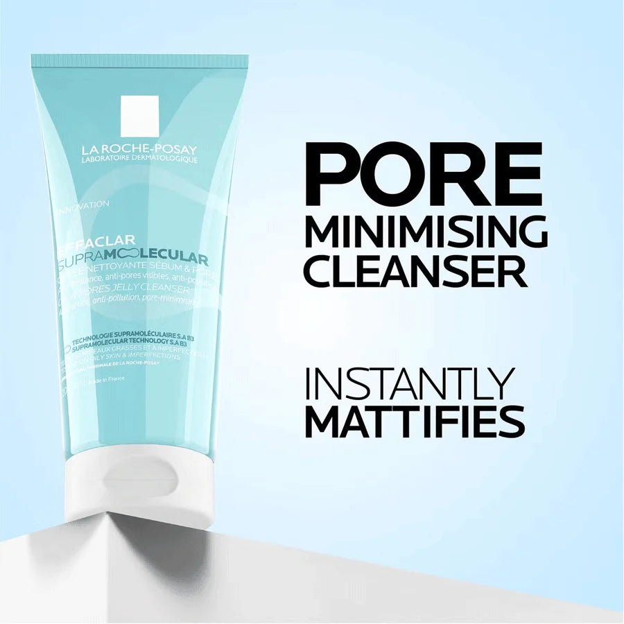 LA ROCHE-POSAY EFFACLAR SUPRAMOLECULAR GELÉE NETTOYANTE SÉBUM ET PORES 200ML - La Roche-Posay | BeautyForYou.ma