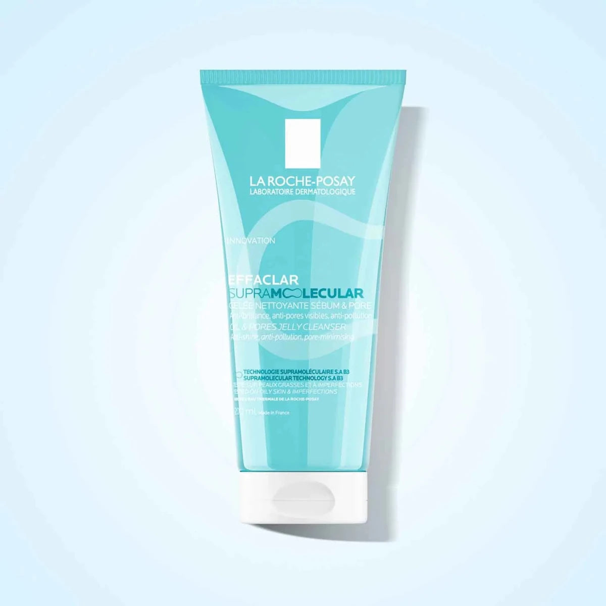 LA ROCHE-POSAY EFFACLAR SUPRAMOLECULAR GELÉE NETTOYANTE SÉBUM ET PORES 200ML - La Roche-Posay | BeautyForYou.ma