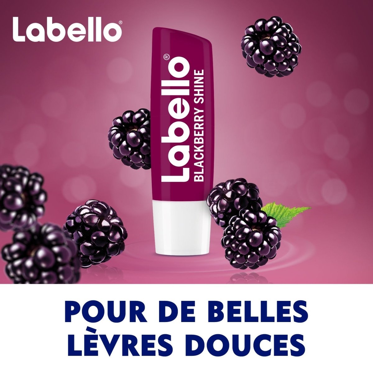 LABELLO Baume à Lèvres, Blackberry Shine, 4.8g - 85285