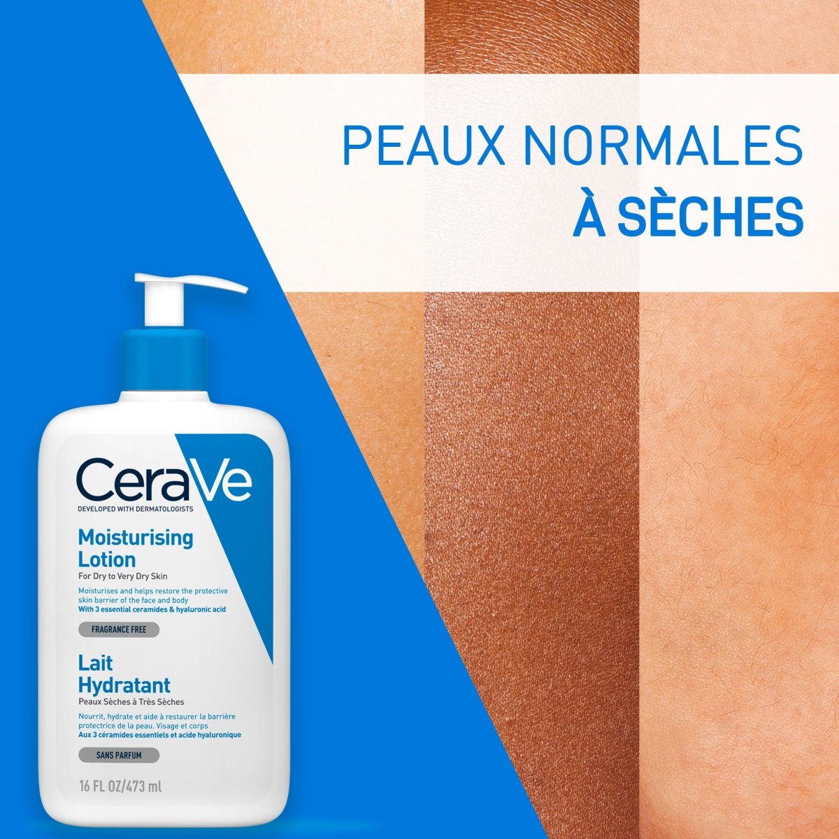 Lait hydratant 473 ml - Cerave | BeautyForYou.ma