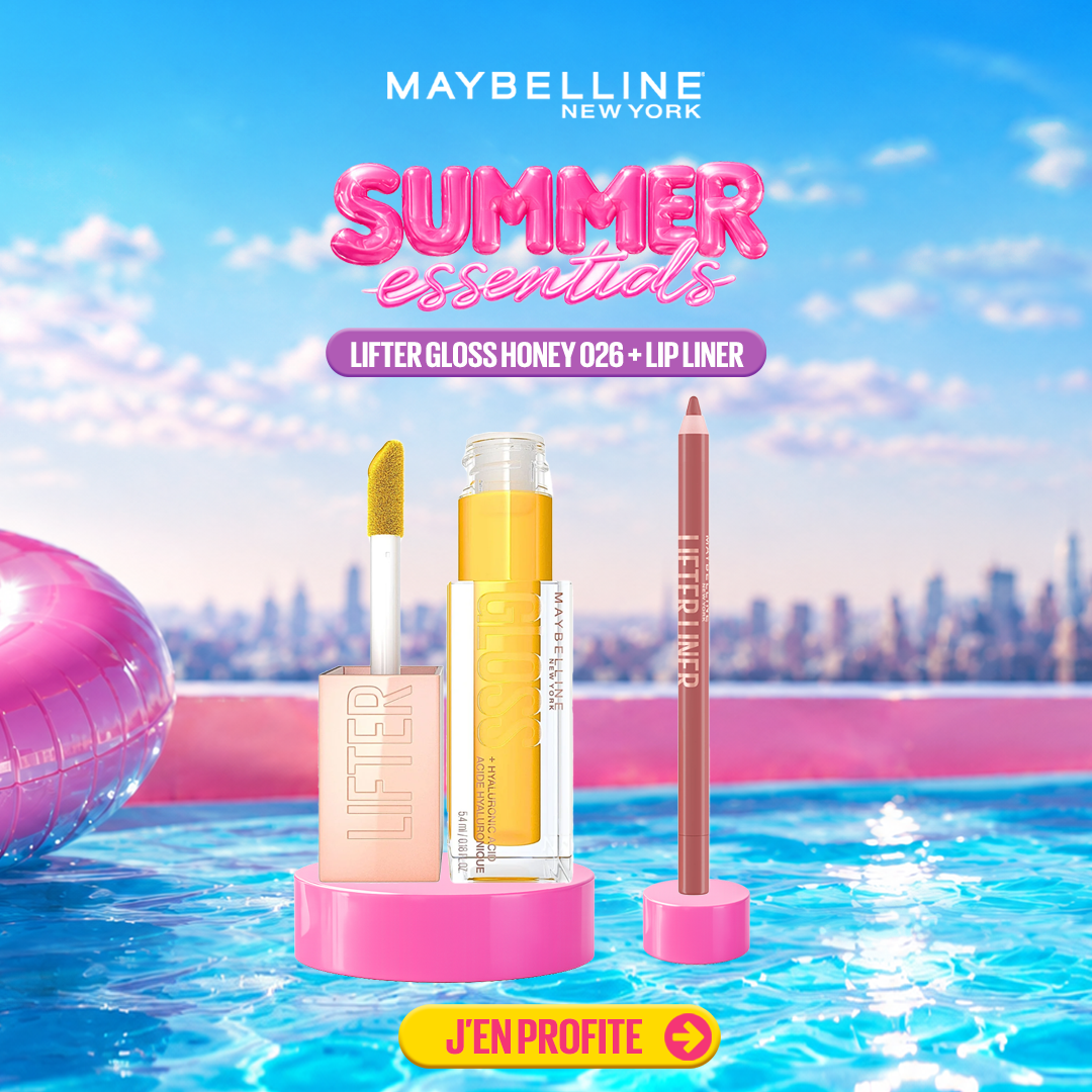 Lifter Gloss Honey 026 + Lip liner - Maybelline | BeautyForYou.ma