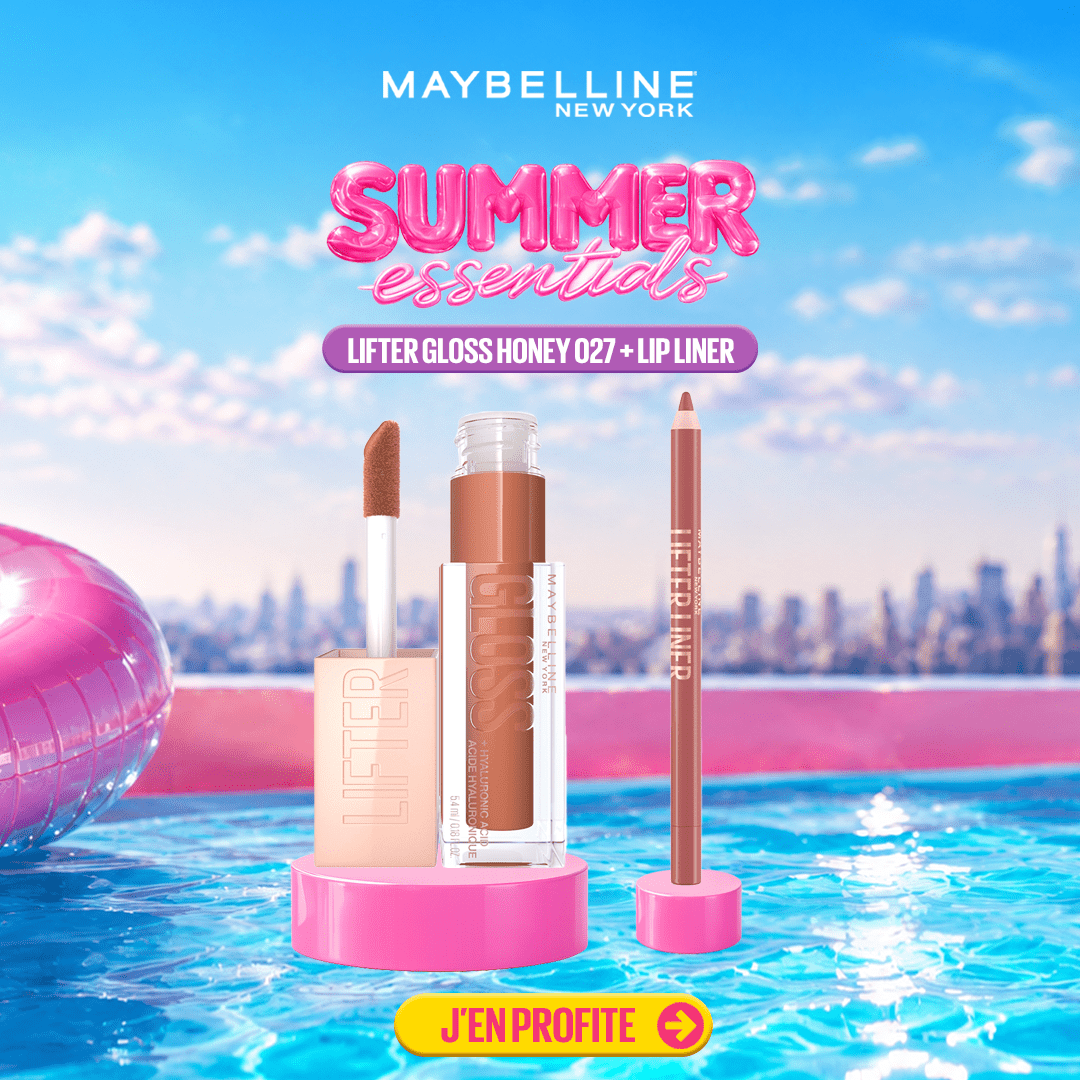 Lifter Gloss Honey 027 + Lip liner - Maybelline | BeautyForYou.ma