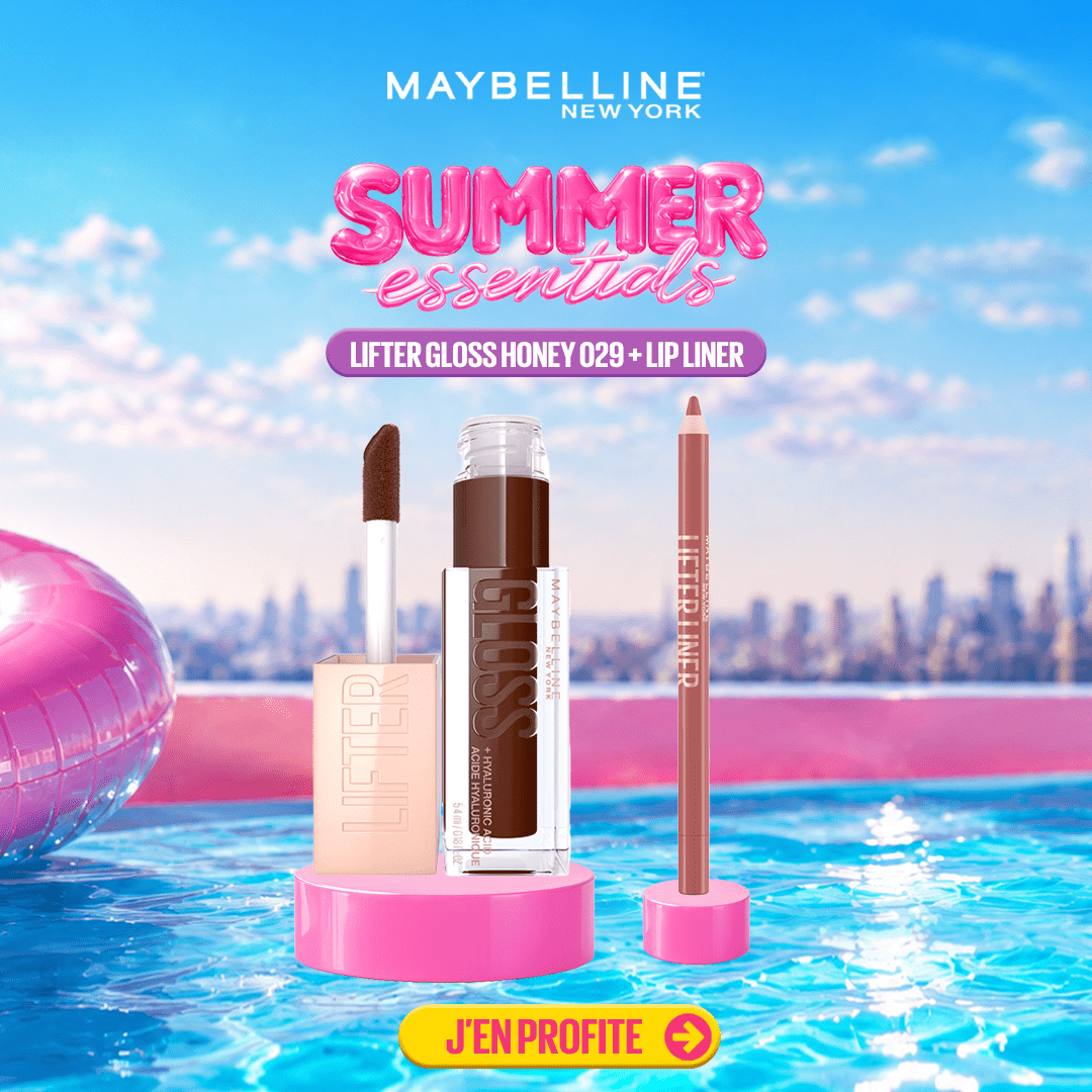 Lifter Gloss Honey 029 + Lip liner - Maybelline | BeautyForYou.ma