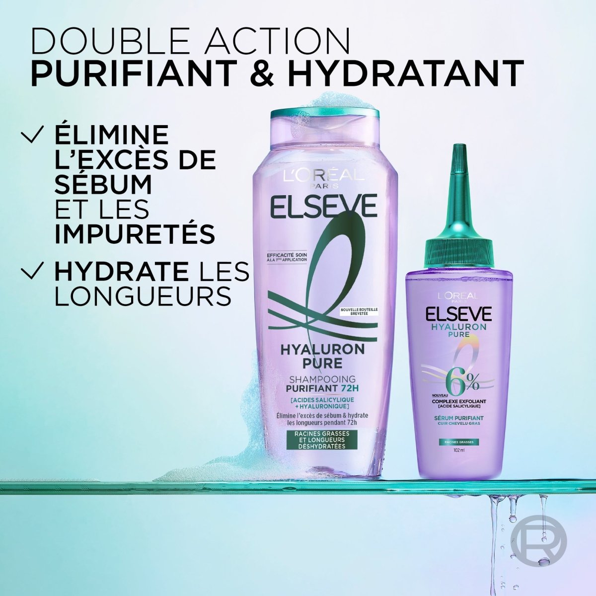 L'Oréal Paris Elseve Hyaluron Pure - Sérum Purifiant Cuir Chevelu Gras - 102 ml - L'Oréal Paris | BeautyForYou.ma