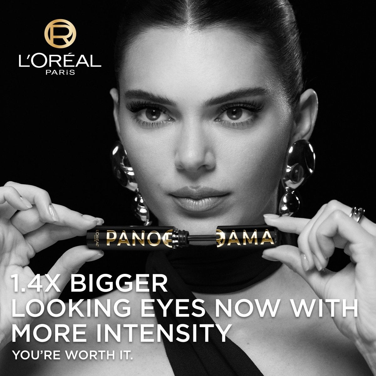 L'Oréal Paris - Mascara Volume Millions de Cils - Regard Panoramique & Cils Démultipliés - Formule Ultra-Flexible - Sans Paquets - Panorama - Teinte : All Night Black (Noir Intense) - L'Oréal Paris | BeautyForYou.ma