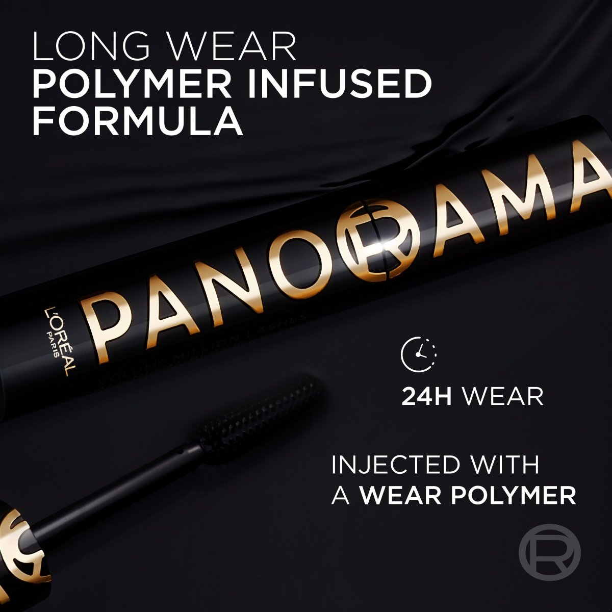 L'Oréal Paris - Mascara Volume Millions de Cils - Regard Panoramique & Cils Démultipliés - Formule Ultra-Flexible - Sans Paquets - Panorama - Teinte : All Night Black (Noir Intense) - L'Oréal Paris | BeautyForYou.ma