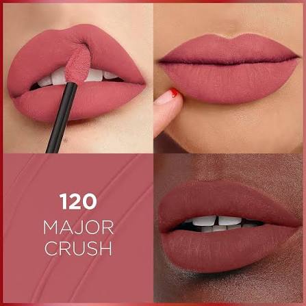 L'Oréal Paris - Rouge à Lèvres Liquide - Teinte :120 MAJOR CRUSH - L'Oréal Paris | BeautyForYou.ma