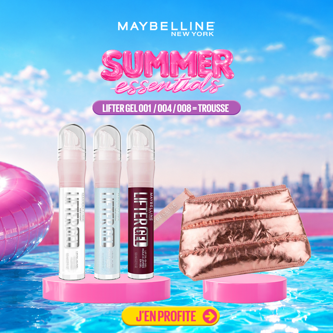LOT DE 3 LIFTER GEL 001 / 004 / 008 = TROUSSE - Maybelline | BeautyForYou.ma