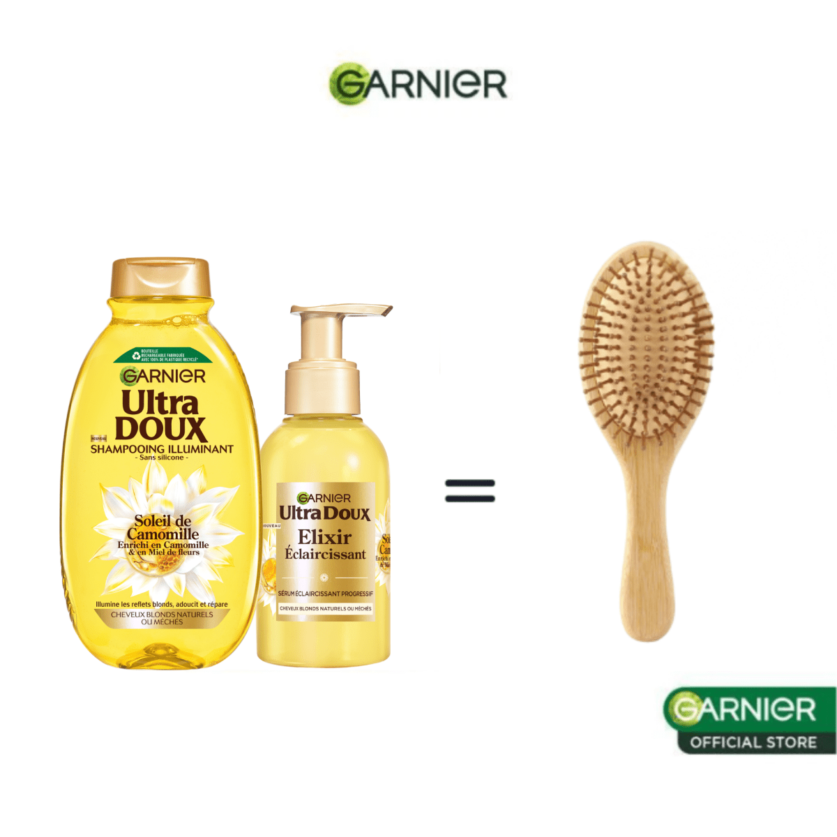 LOT SERUM CAMOMILLE SER + SHAMPOING 400ML - Garnier | BeautyForYou.ma