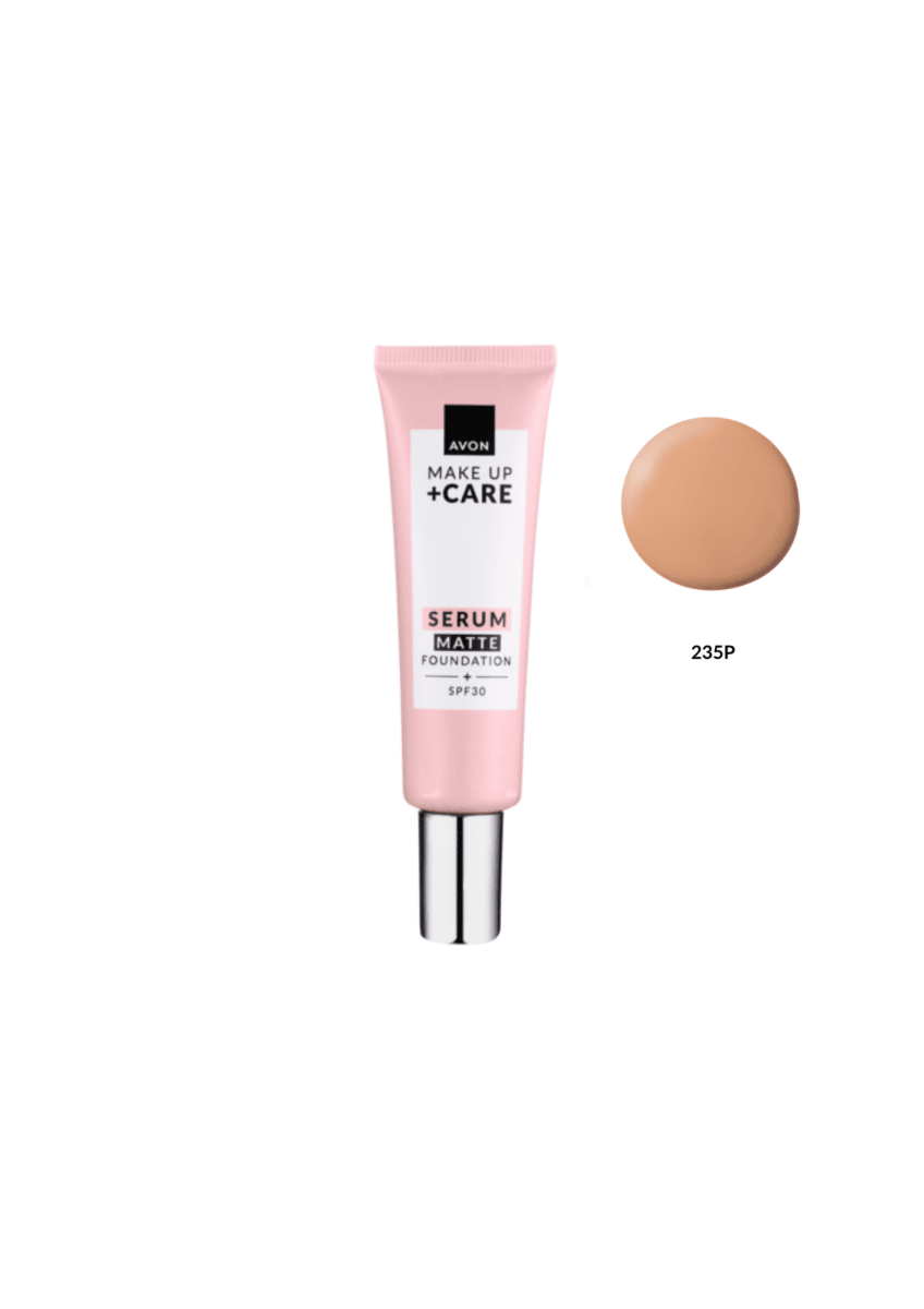 MAKE UP + CARE - Fond de teint sérum Matte SPF30 235P 30ML - AVON | BeautyForYou.ma