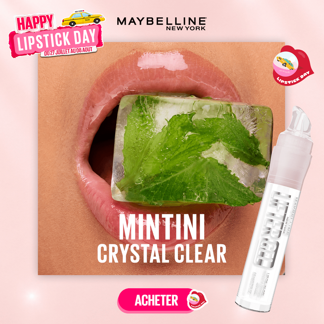 Maybelline Lifter Gel Brillant Lèvres Hydratation 24H 001 Minitni 6,6ml - Maybelline | BeautyForYou.ma