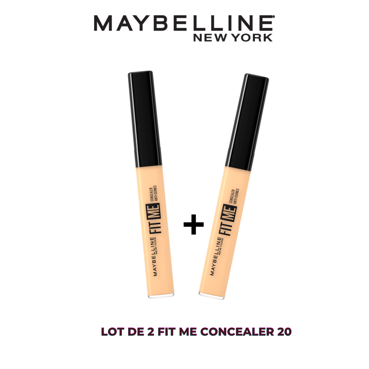MAYBELLINE LOT DE 2 CONCEALERS FIT ME 20 - Maybelline | BeautyForYou.ma