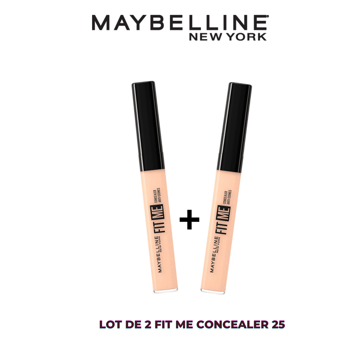 MAYBELLINE LOT DE 2 CONCEALERS FIT ME 25 - Maybelline | BeautyForYou.ma