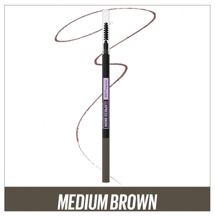 Maybelline New York - Crayon à Sourcils Express Brow Ultra Slim 04 Medium Brown - Maybelline | BeautyForYou.ma