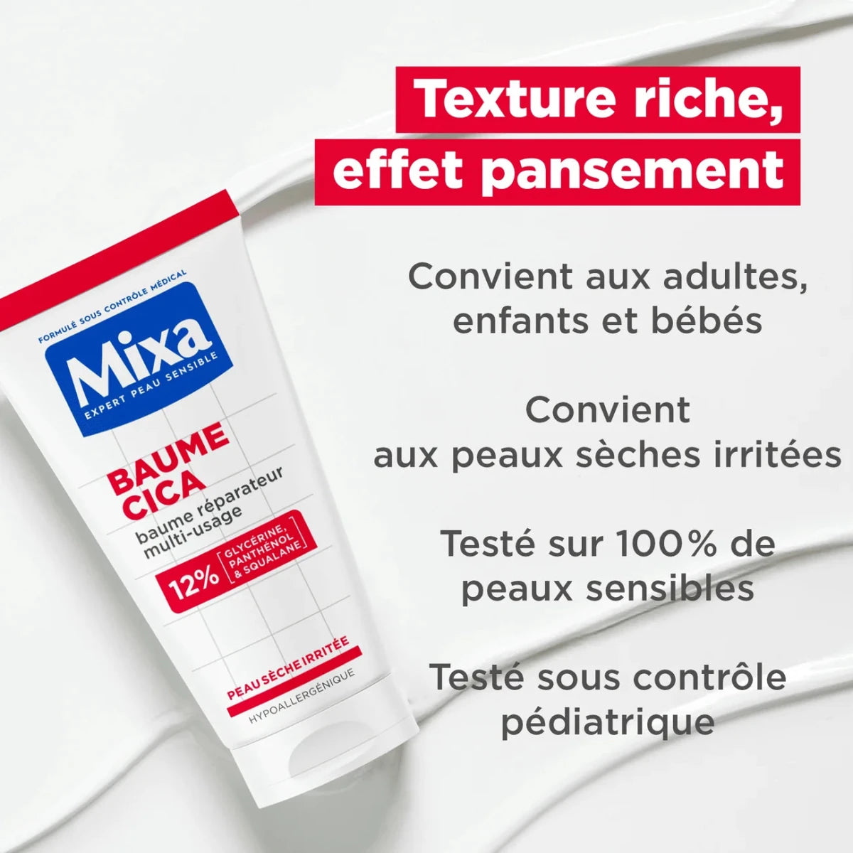 MIXA BAUME CICA RÉPARATEUR MULTI-USAGE APAISE & PROTÈGE 50ML - Beauty For You | BeautyForYou.ma