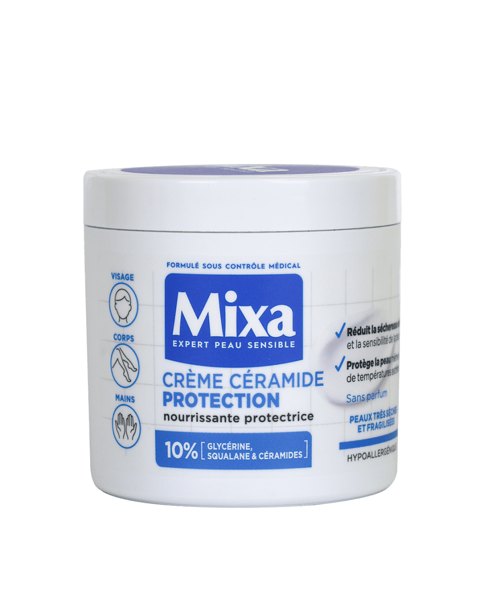 Mixa Crème Céramide Protection - Visage, Corps, Mains 400ml - Mixa | BeautyForYou.ma