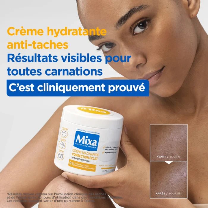 MIXA CREME NIACINAMIDE CORRECTION ECLAT ANTI TACHES 400 ML - Beauty For You | BeautyForYou.ma