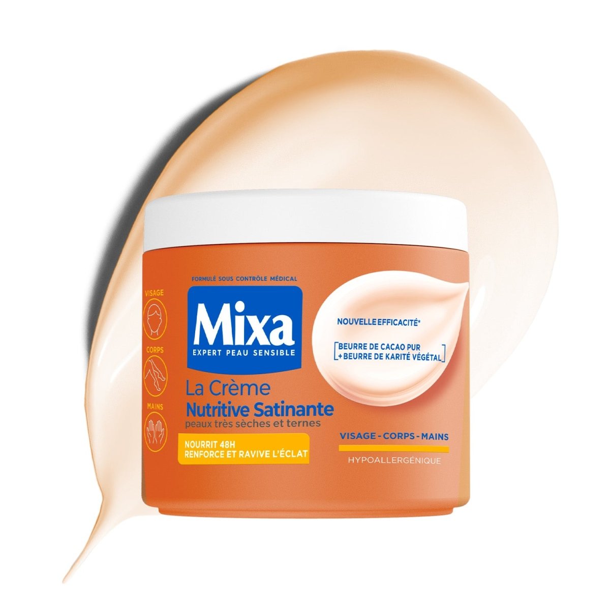Mixa Crème Nutritive Satinante Multi-Usage - Mixa | BeautyForYou.ma