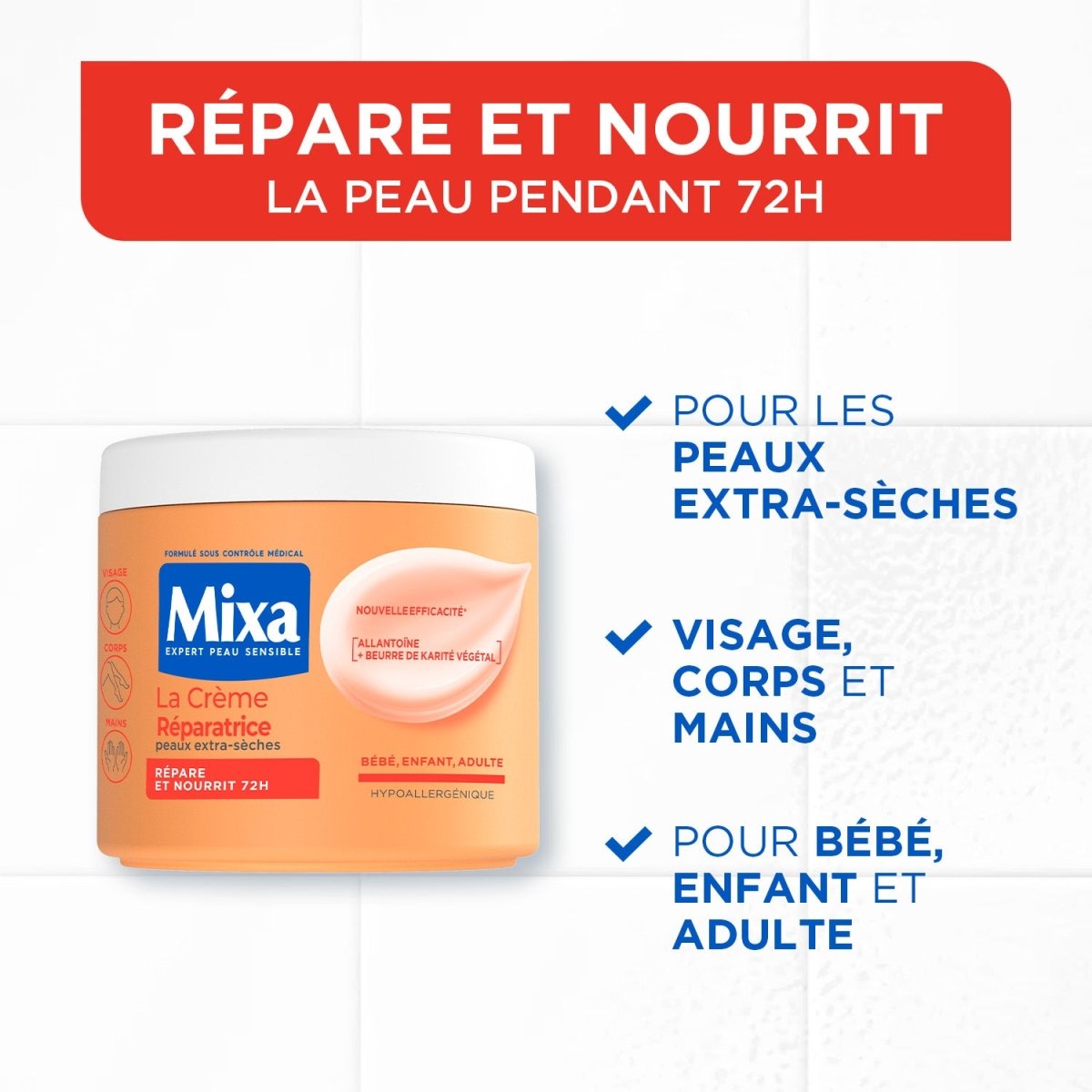 Mixa Crème Réparatrice Multi-Usage - Mixa | BeautyForYou.ma