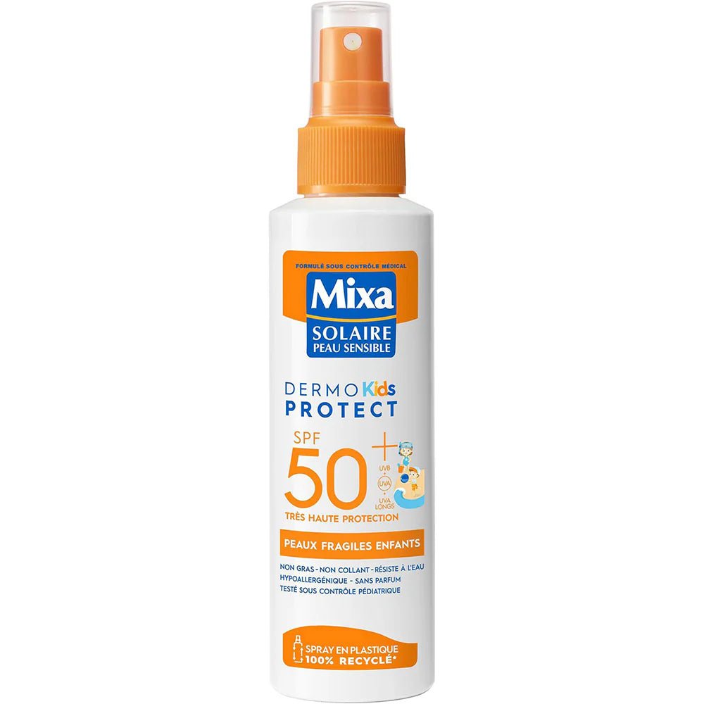 Mixa Solaire Dermo KIDS Protect Peaux Fragiles SPF50+ SPRAY 150ML - Mixa | BeautyForYou.ma