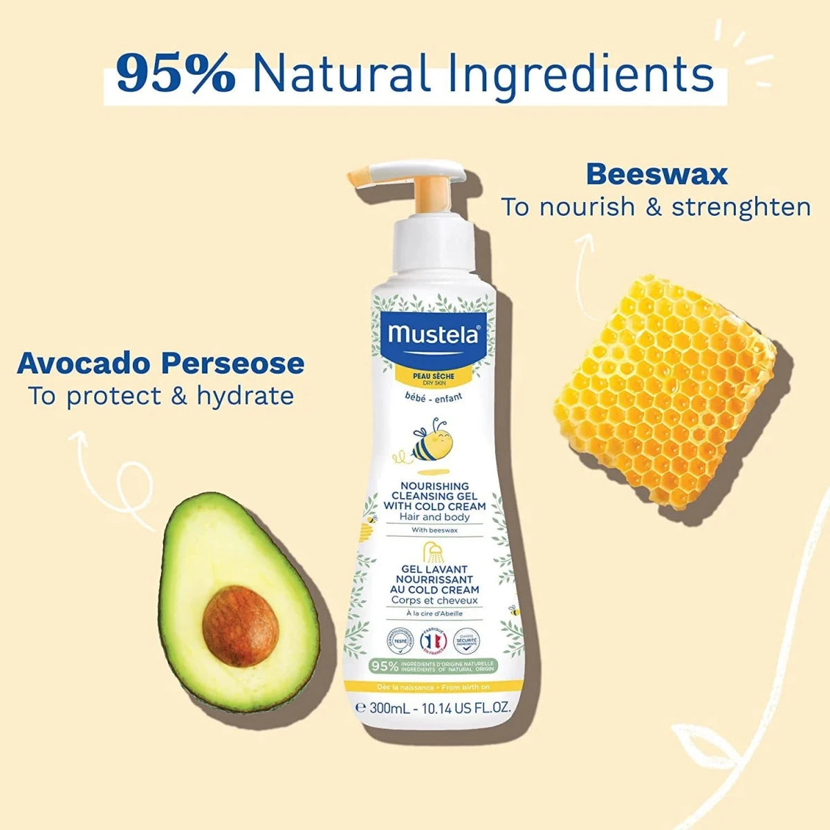 MUSTELA GEL LAVANT SURGRAS 300ML - Mustela | BeautyForYou.ma