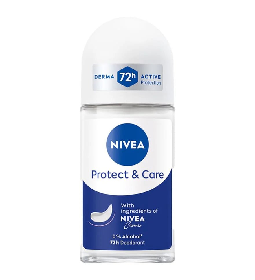 NIVEA Déodorant Femme Protect & Care Roll - on 50ML - 85908