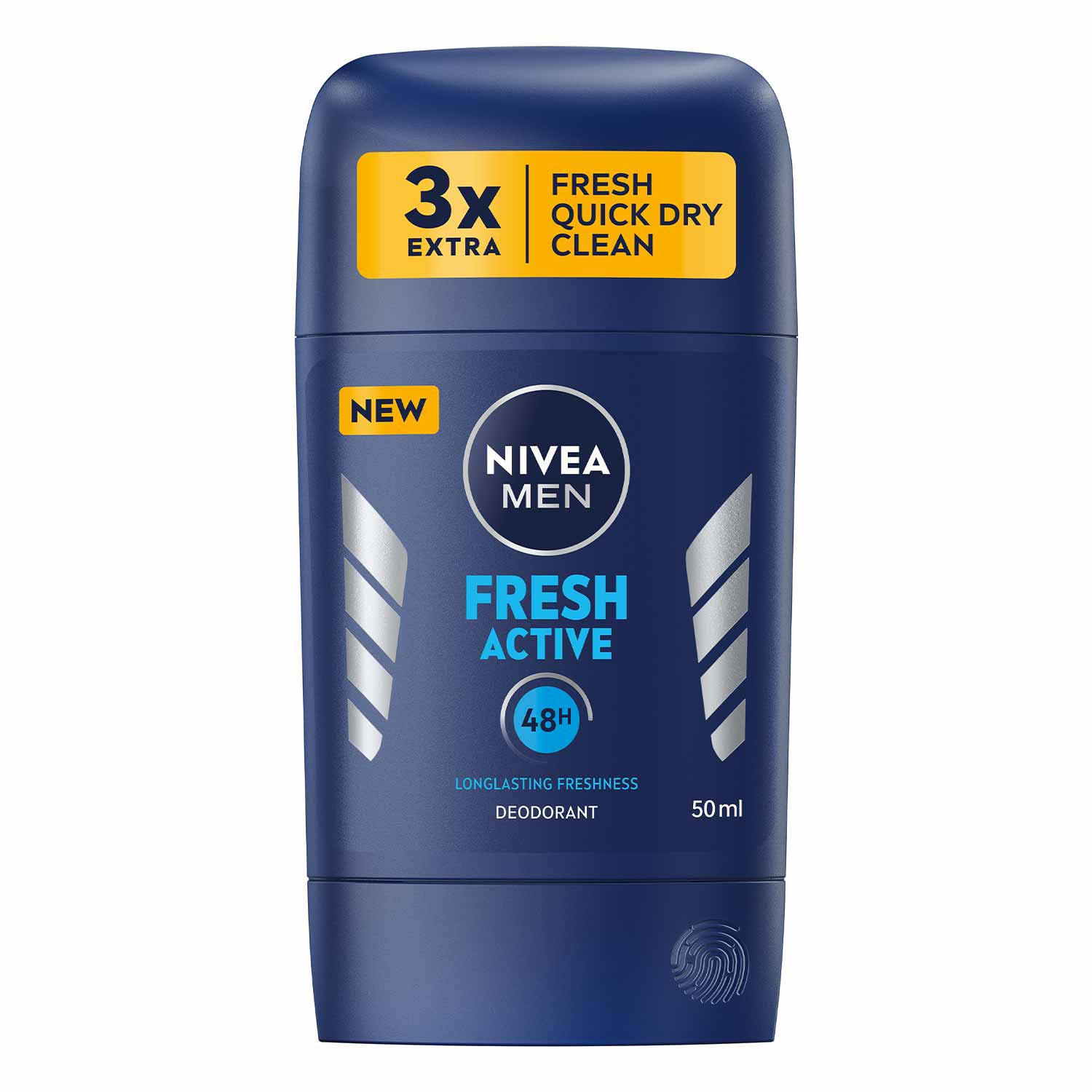 NIVEA MEN, Déodorant Homme, Fresh Active, Stick 50ml - 83142