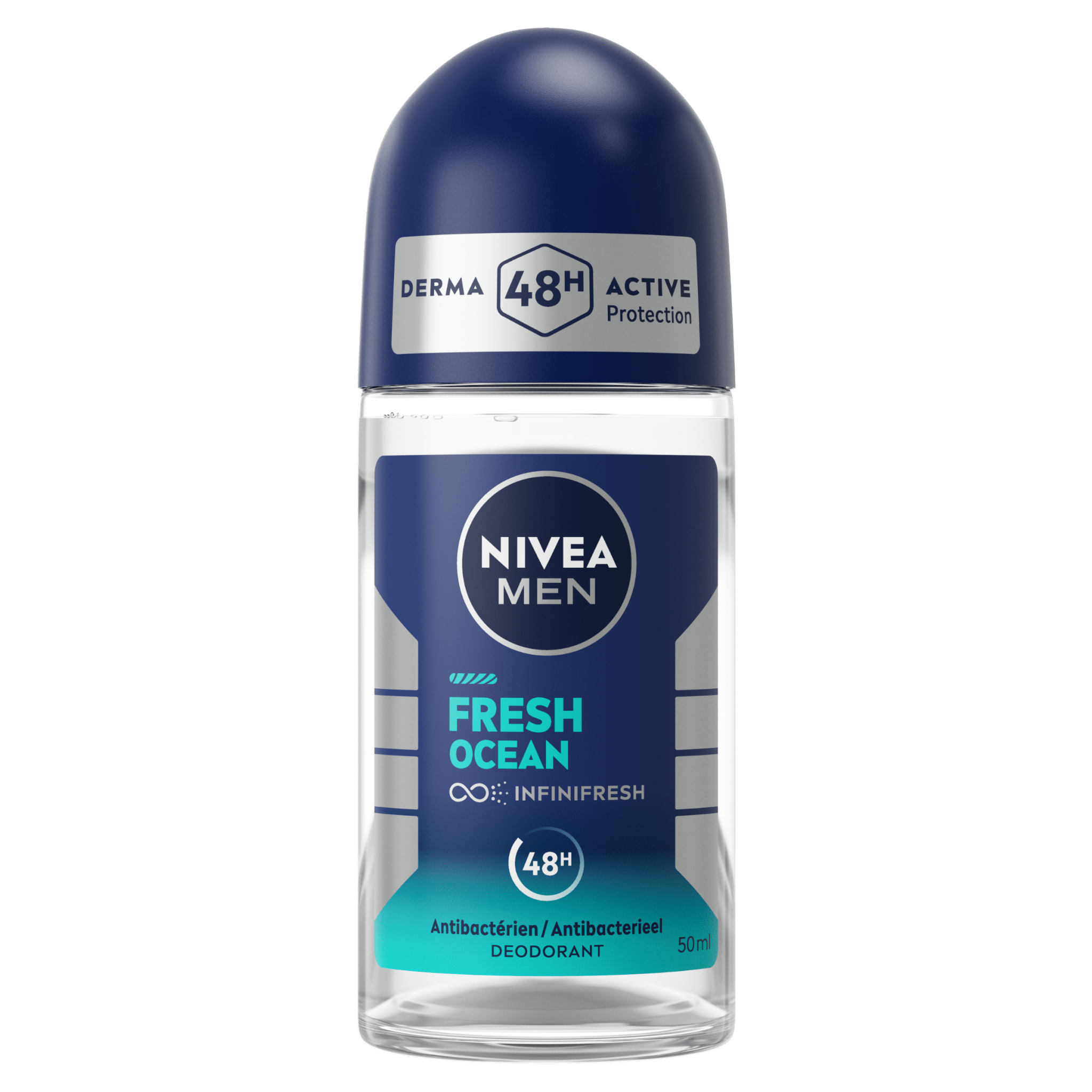 NIVEA MEN Déodorant Homme Fresh Ocean Roll - on 50ml - 80054
