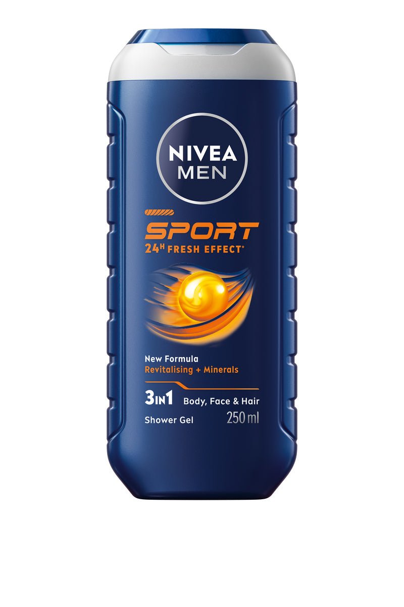 NIVEA MEN, Gel douche 3en1 Sport, 250ml - 81078