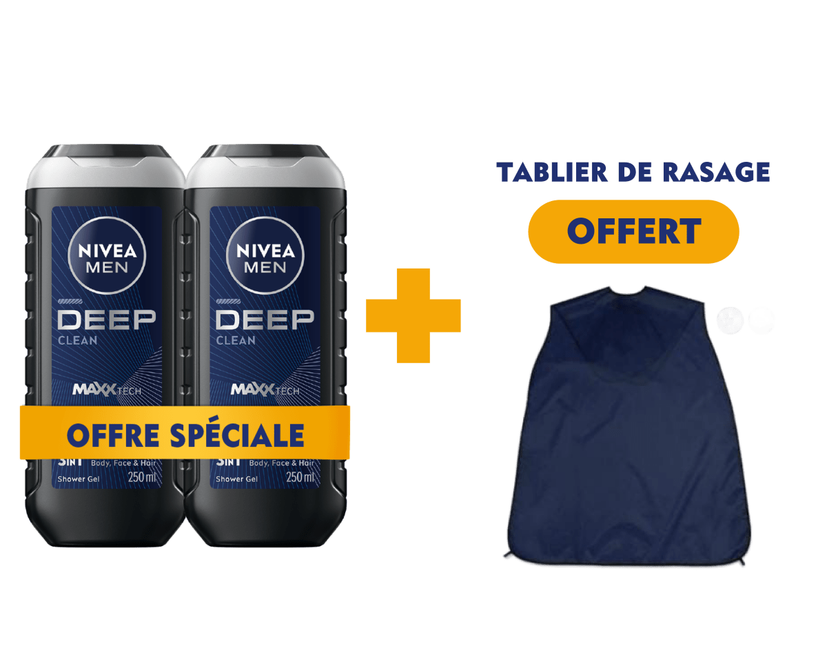 nivea men lot 2 gel douche deep - Nivea | BeautyForYou.ma
