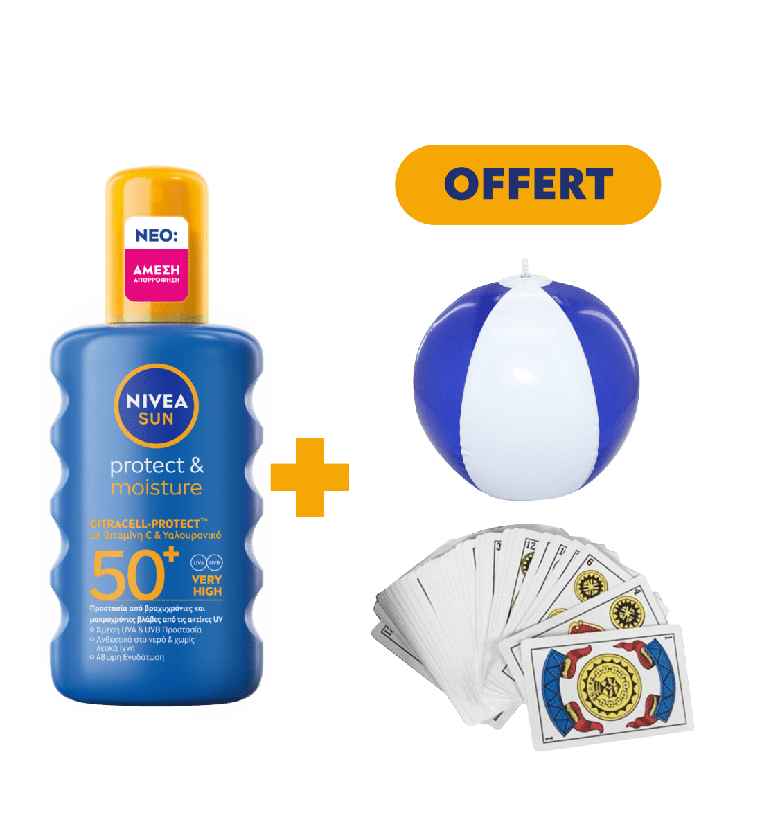 NIVEA SUN, Spray Protect & Hydrate SPF 50+, 200ml - Nivea | BeautyForYou.ma
