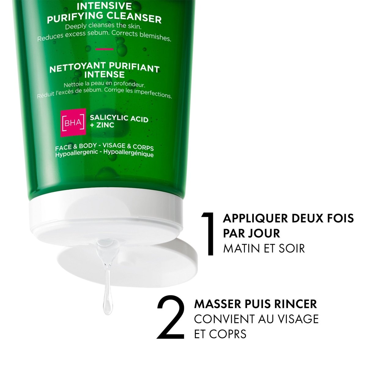 NORMADERM PHYTOSOLUTION GEL PURIFIANT 200ML - Vichy | BeautyForYou.ma