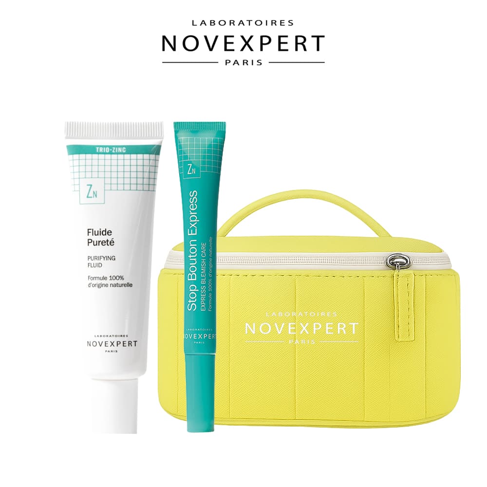 NOVEXPERT PACK trousse Fluide Purete trio Zincstop bouton - Novexpert | BeautyForYou.ma