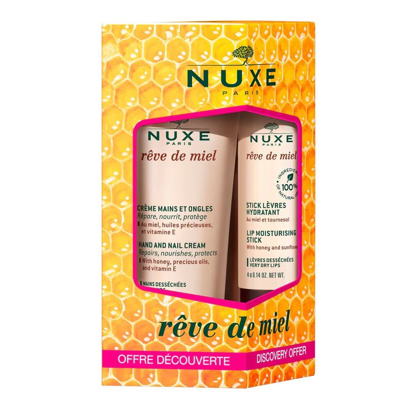 NUXE Duo gourmand Mains & Lèvres Rêve de Miel - Nuxe | BeautyForYou.ma