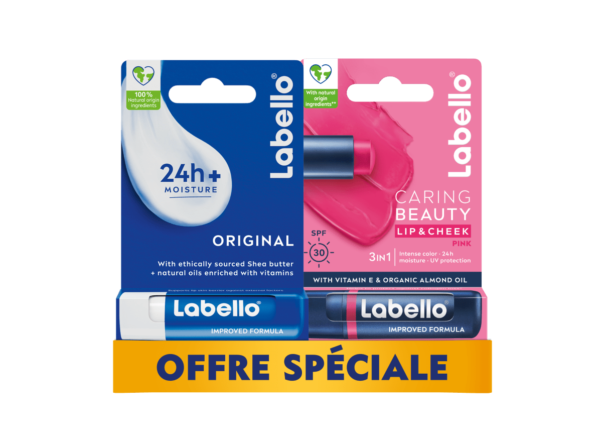 Pack de 2 Labello - Beauty For You | BeautyForYou.ma