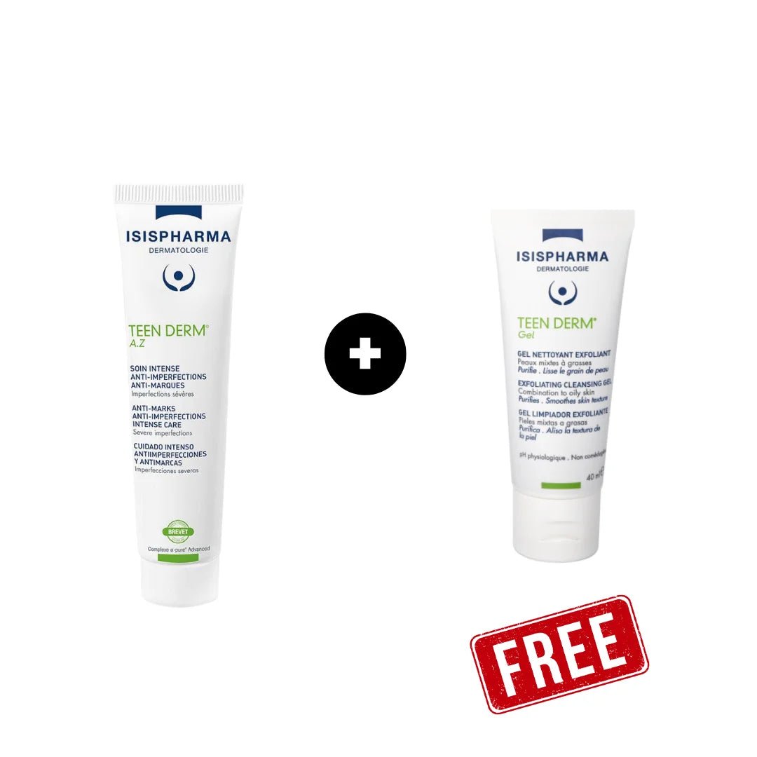 PACK TEEN DERM AZ +TEEN DERM GEL 40ML - ISISPHARMA | BeautyForYou.ma
