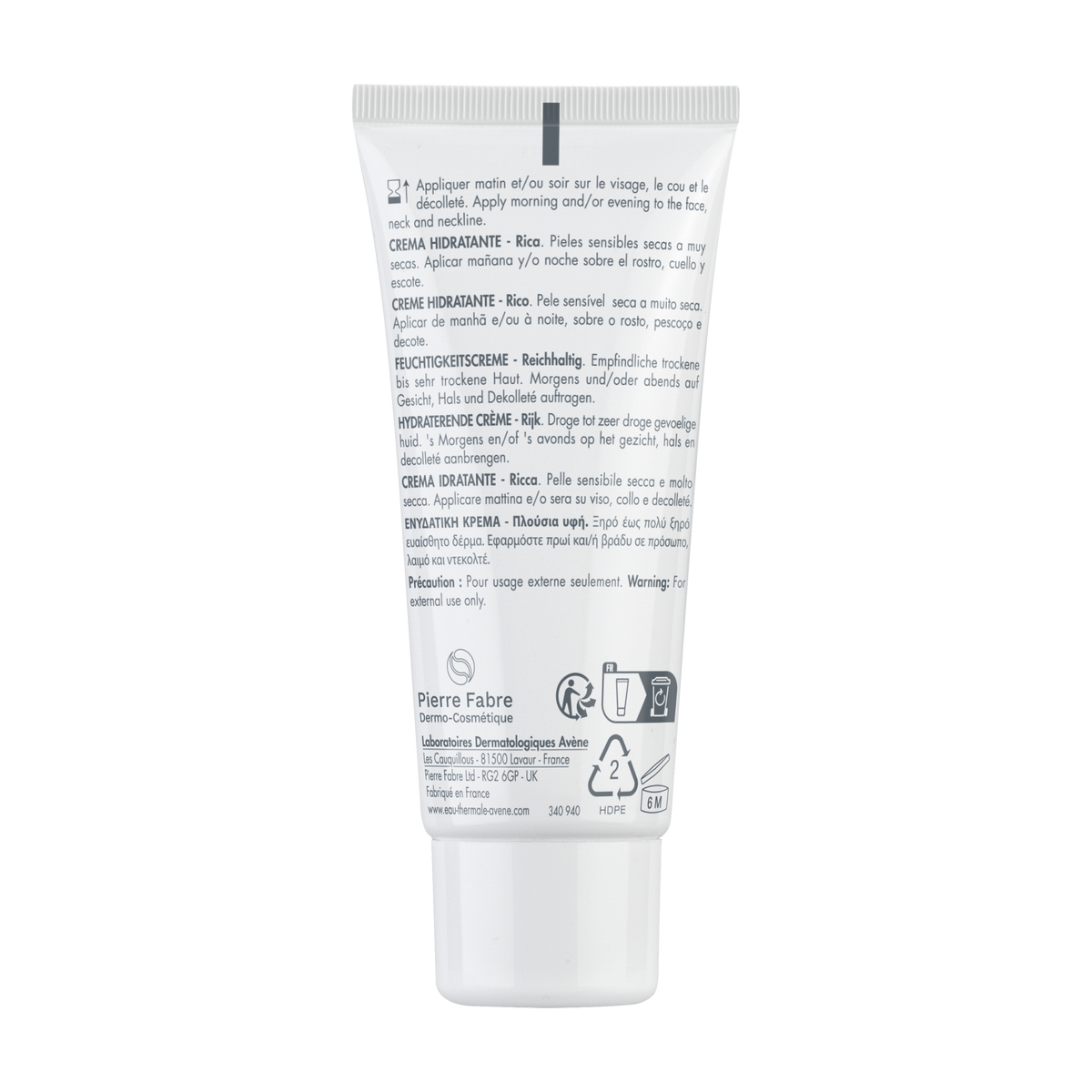 Eau Thermale Avène - Hydrance RICHE Crème hydratante