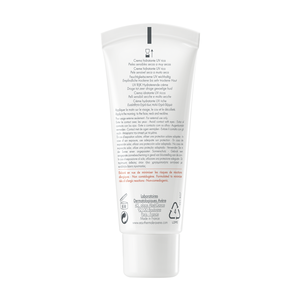 Eau Thermale Avène - Hydrance UV RICHE Crème hydratante