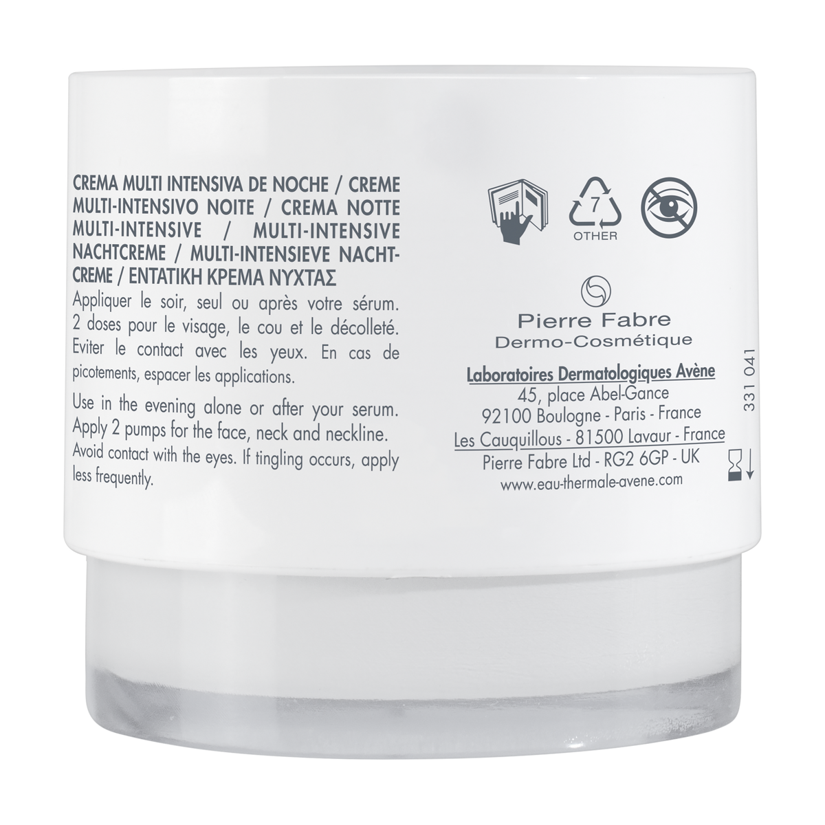 Eau Thermale Avène HYALURON ACTIV B3 Crème multi-intensive nuit