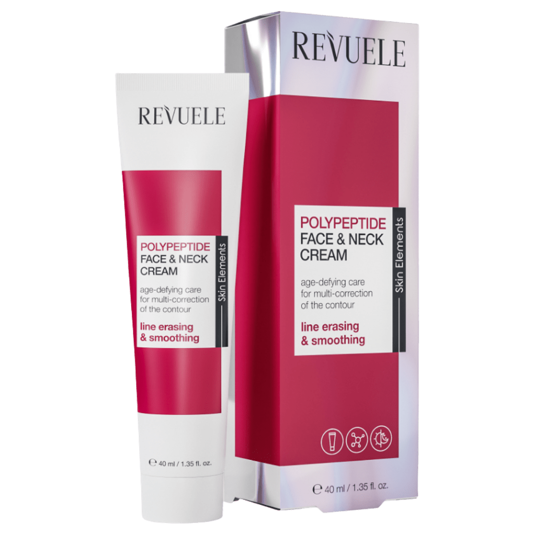 Polypeptide Face & Neck Cream – Crème Raffermissante Visage et Cou aux Polypeptides, 40 ml - Revuele | BeautyForYou.ma