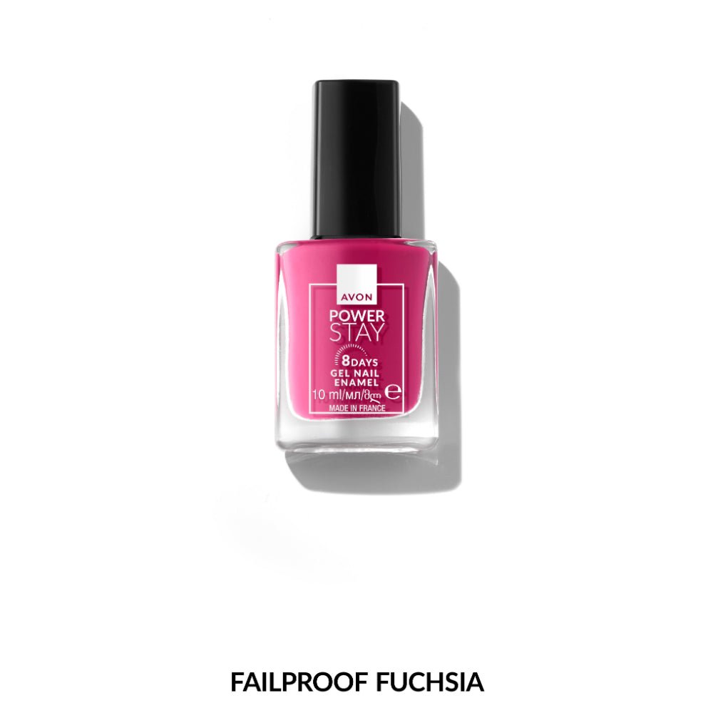 POWERSTAY - Vernis à ongle tenue jusqu’à 8 jours FAILPROOF FUSCHIA 10ML - Avon | BeautyForYou.ma